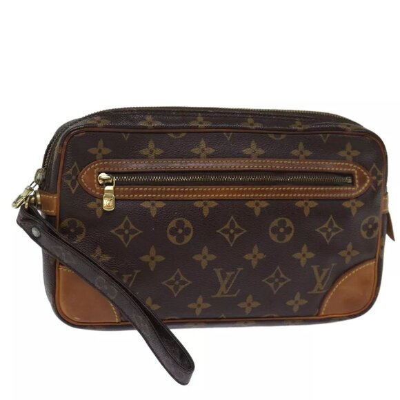 LOUIS VUITTON Monogram Marly Dragonne GM Clutch Bag M51825 LV Auth th4852 - Picture 1 of 12